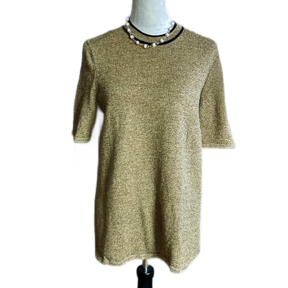 Christian A. New York ~ Vintage ~ Large ~ Brown/Gold/Black ~100% Wool Sweater